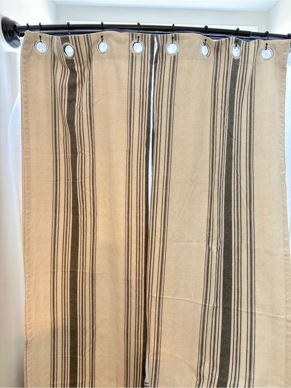 Two curtain panels